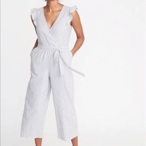 NEW Blue and White Striped Jumpsuit
